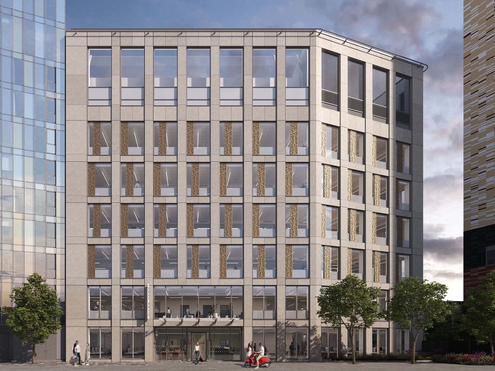 architectural exterior marketing CGI of miles yard in vauxhall