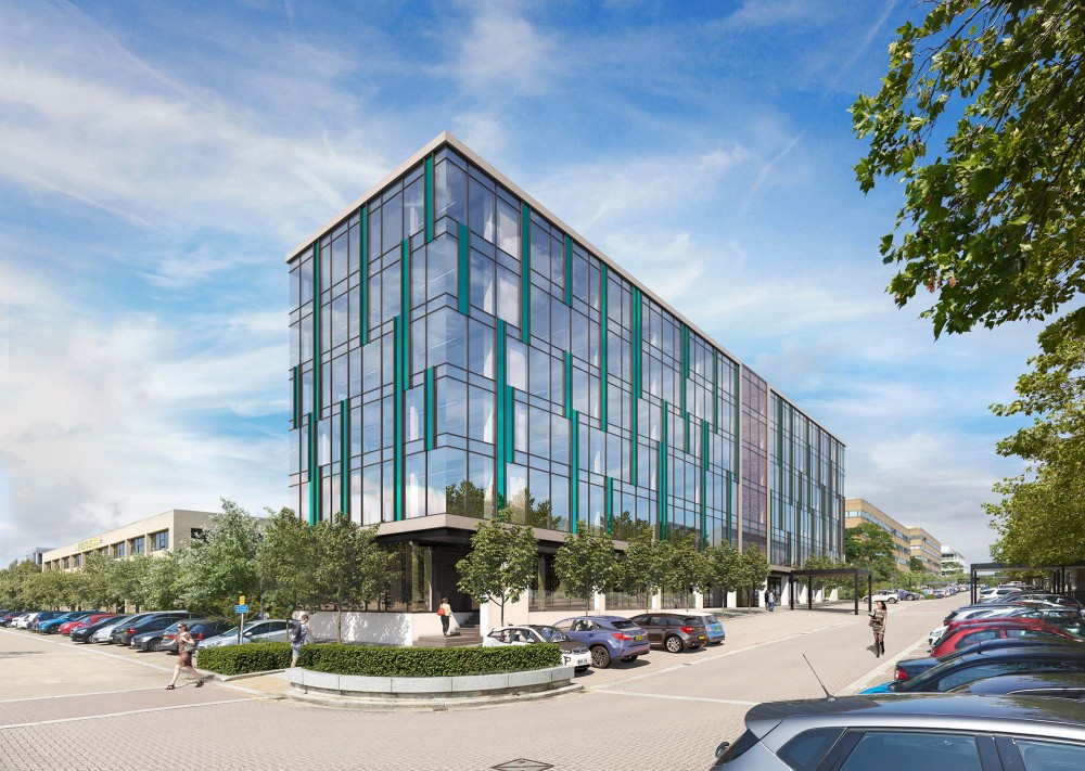 3d architectural rendering photomontage of genesis house in milton keynes