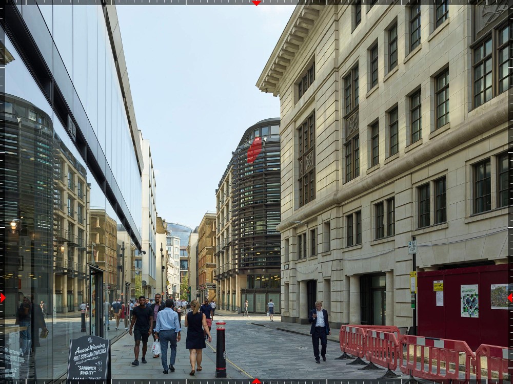 3d architectural photomontage verified view cgi of watling house in london